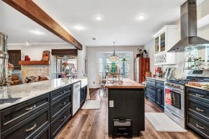 Mission Ridge kitchen after restoration, second view