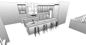 Mission Ridge kitchen redesign rendering, third view