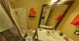 Mission Ridge bathroom before restoration, third view